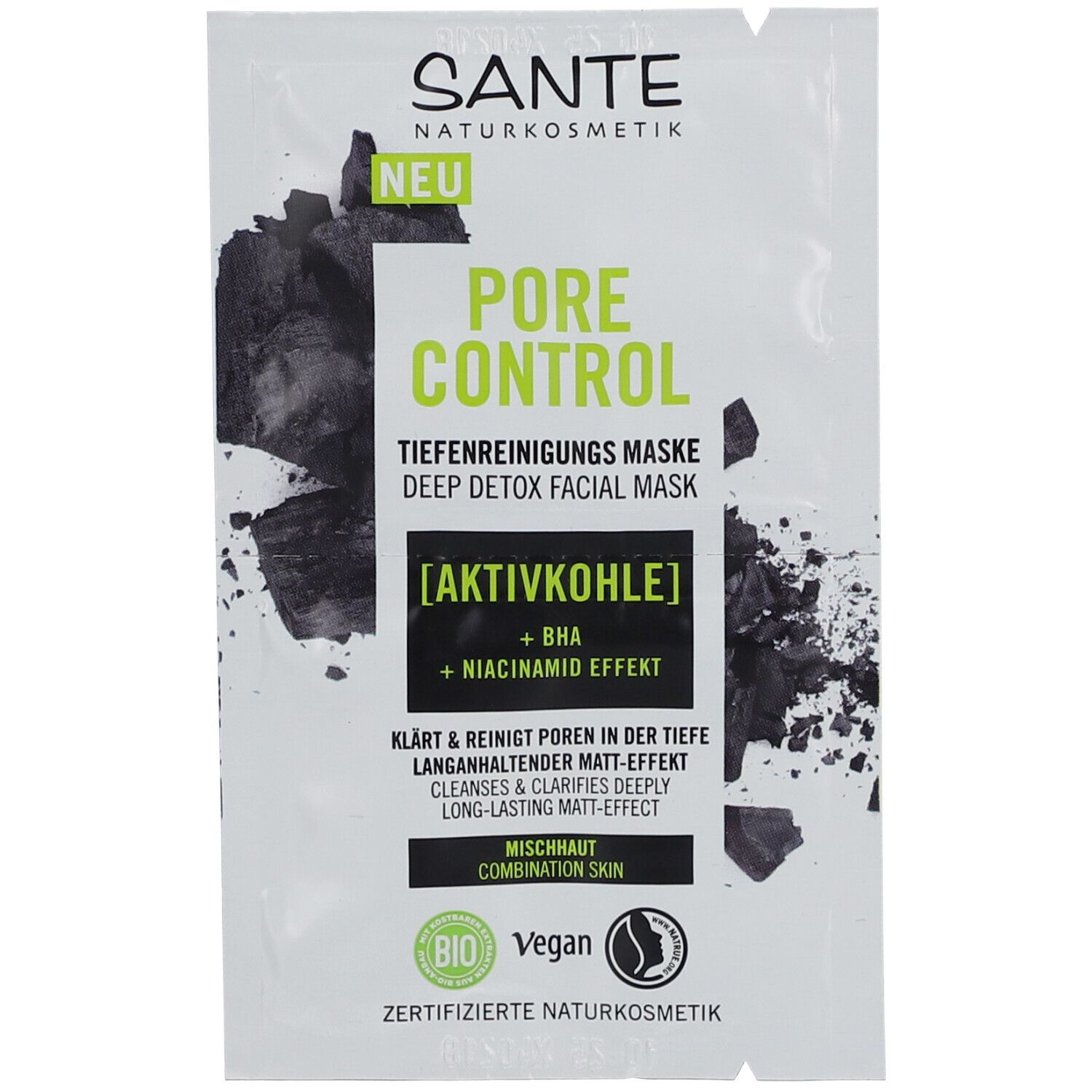 SANTE Pore Control Maske Tiefenreinigend 8 ml