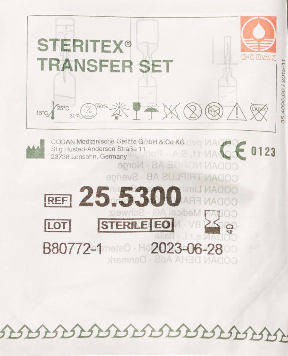 CODAN Transfer Set 71mm 2 Kanal für Glasflaschen