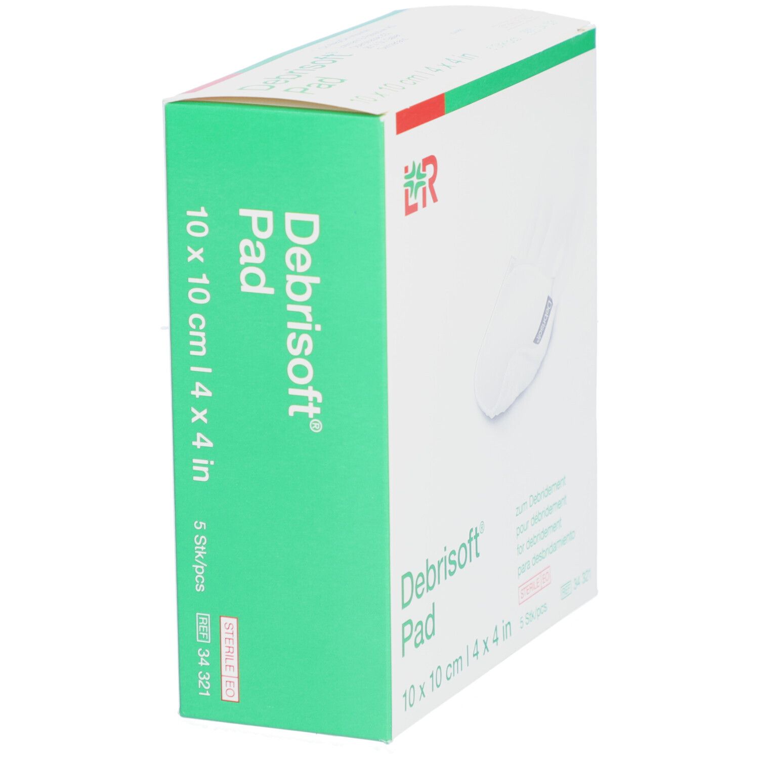 Pad zum Debridement Debrisoft 10x10cm
