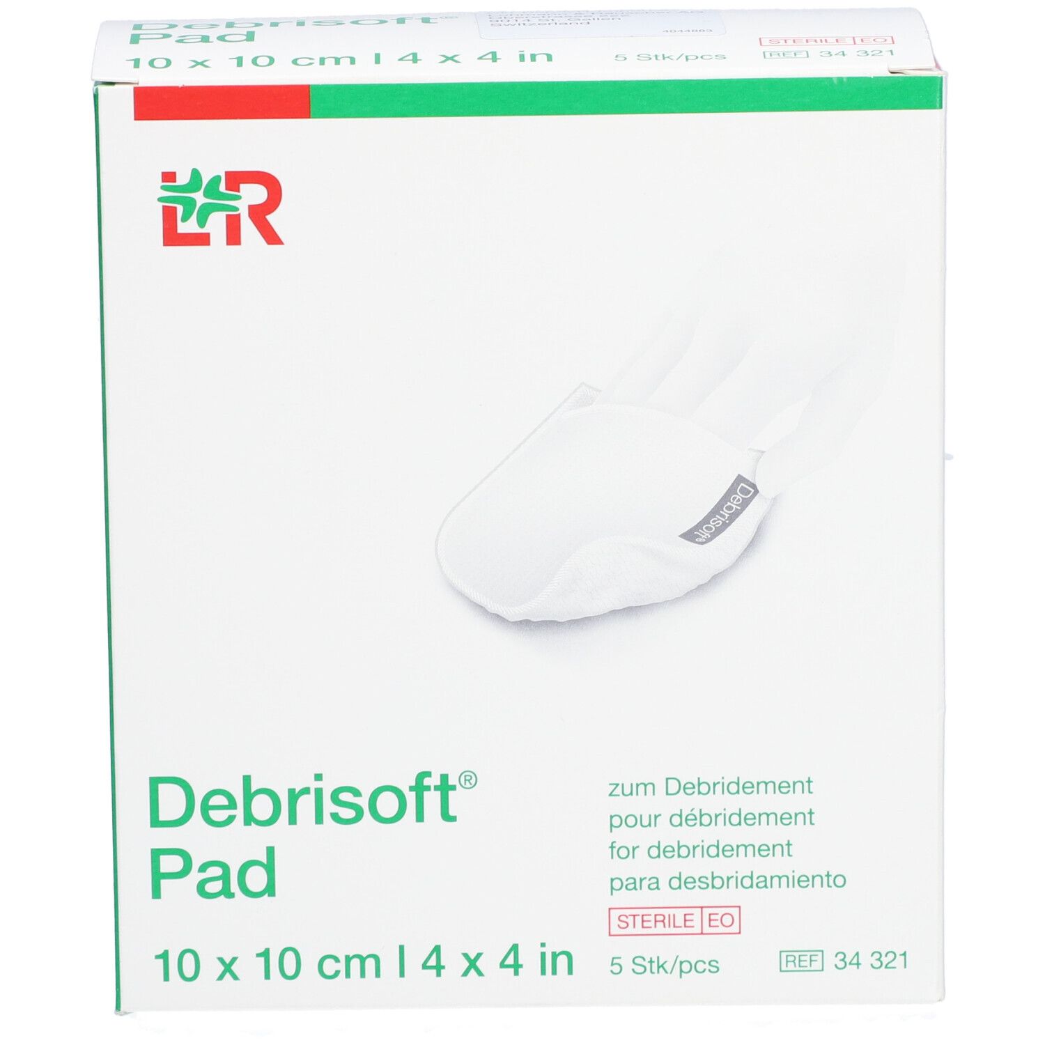 Pad zum Debridement Debrisoft 10x10cm