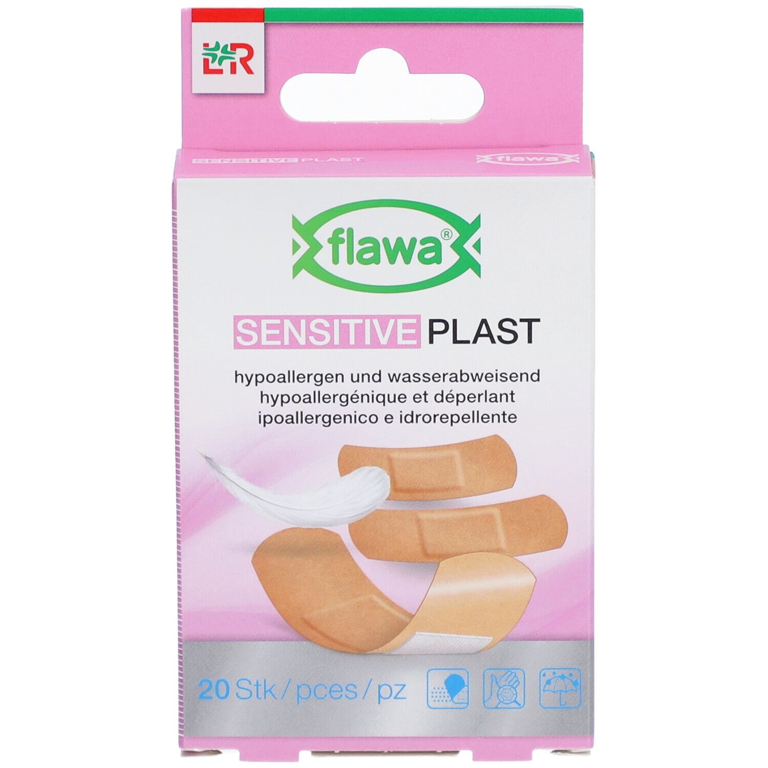 FLAWA Sensitive Plast Pflaster 3 Grössen 20 Stk