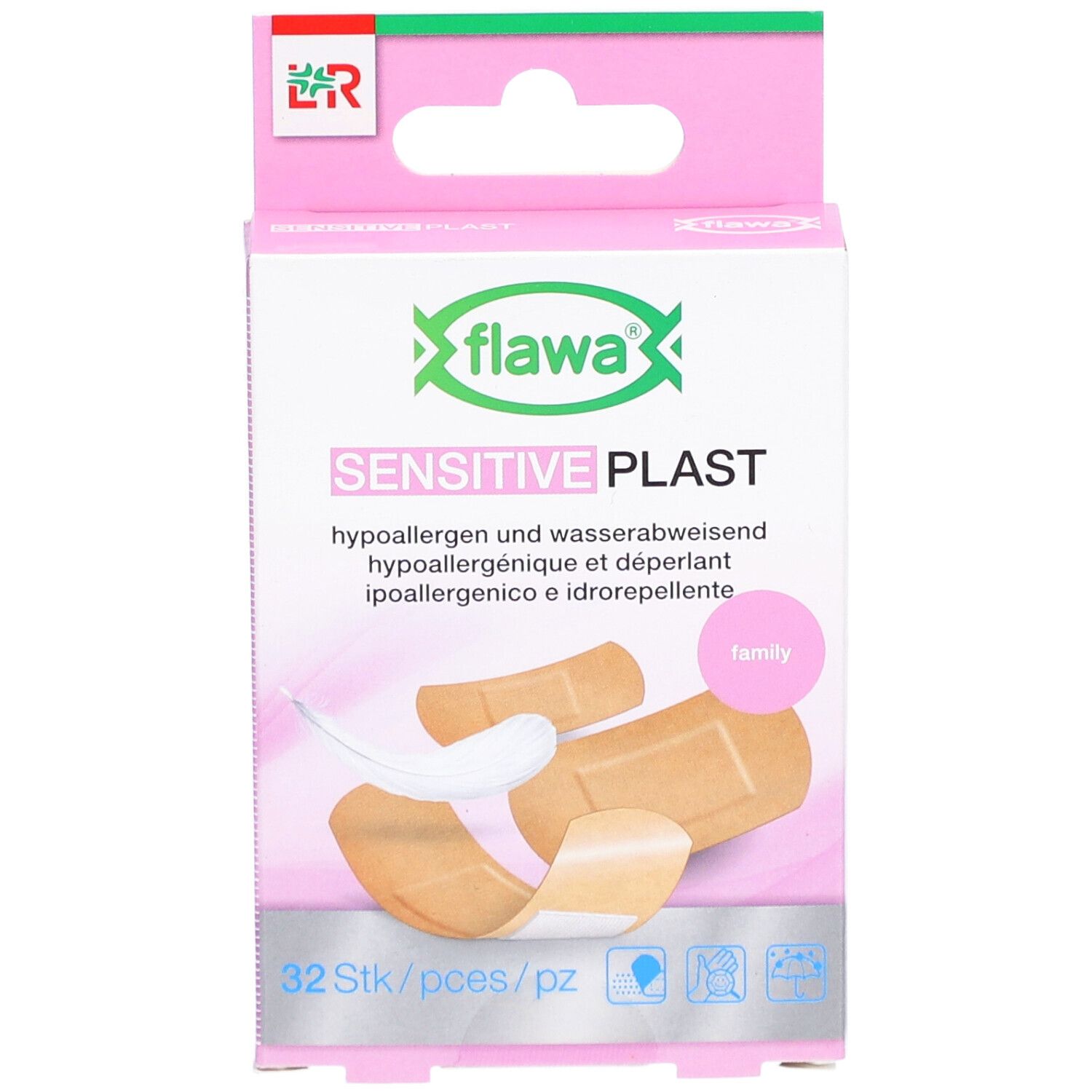 FLAWA Sensitive Plast Pflaster 3 Grössen 32 Stk