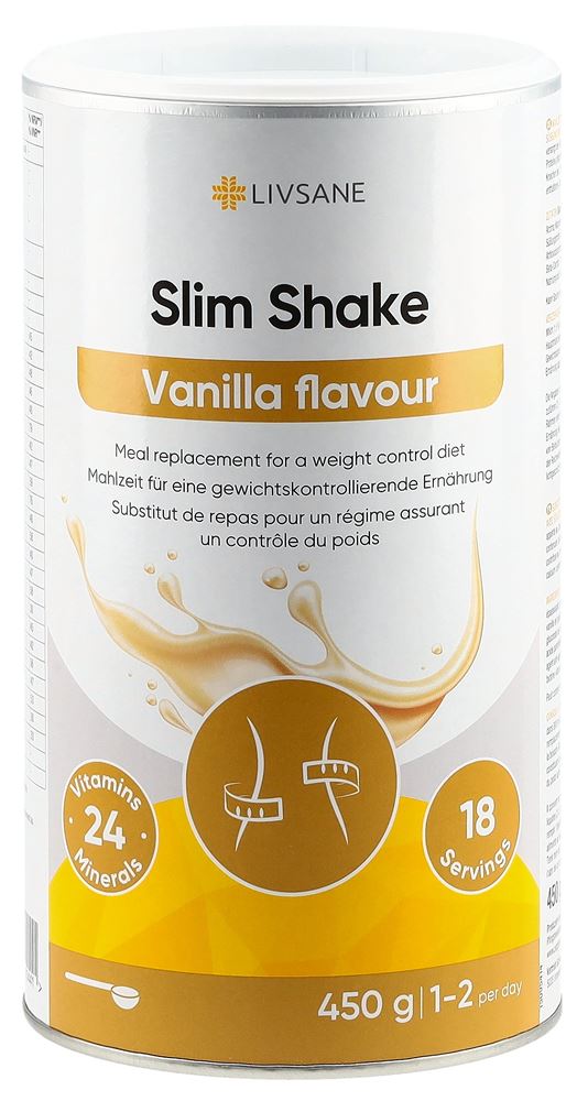 LIVSANE Slim Shake Vanille Geschmack 450 g