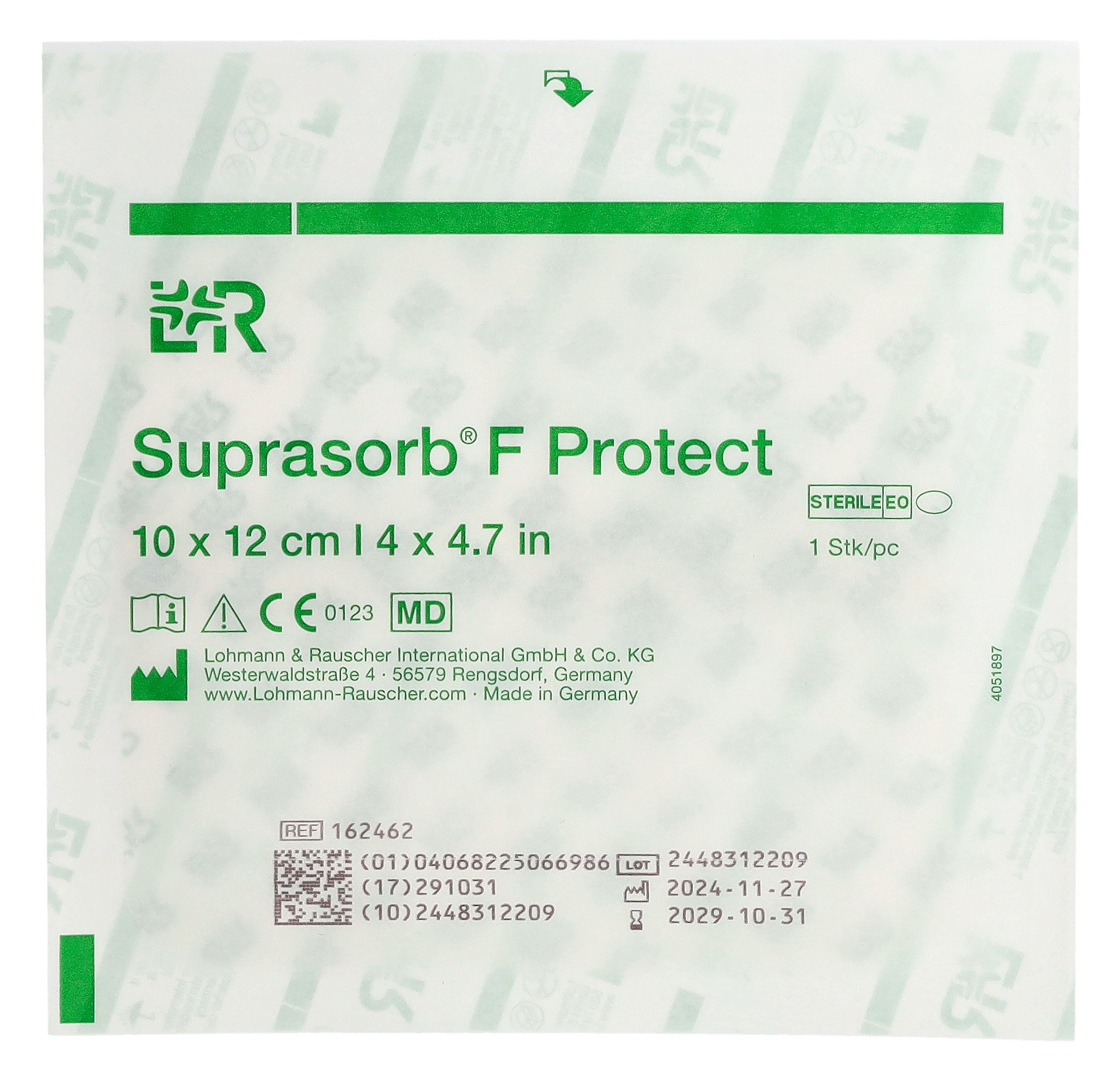 SUPRASORB F Protect 10x12cm steril 50 Stk
