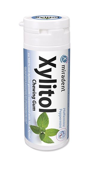 MIRADENT Xylitol Kaugummi Mint 30 Stk