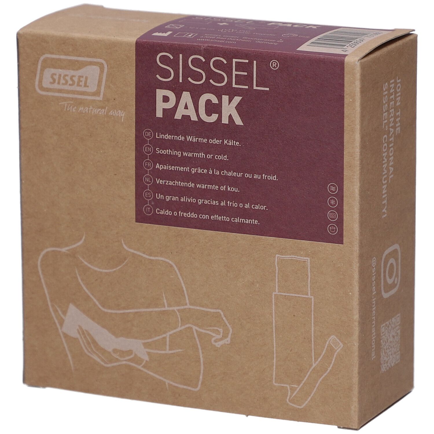 SISSEL Pack 12.7x25cm inkl. Fleece Bezug