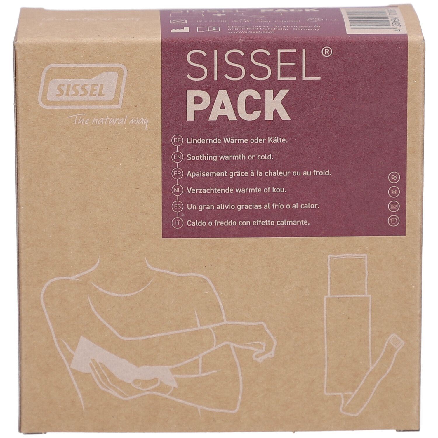 SISSEL Pack 12.7x25cm inkl. Fleece Bezug