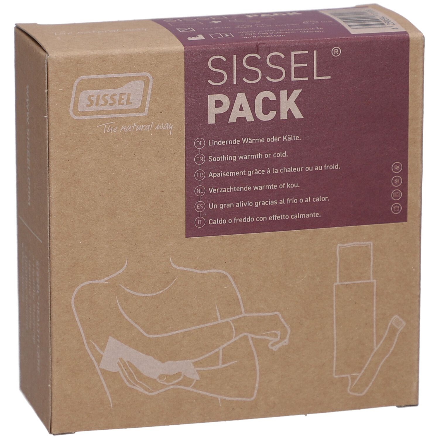 SISSEL Pack 12.7x25cm inkl. Fleece Bezug