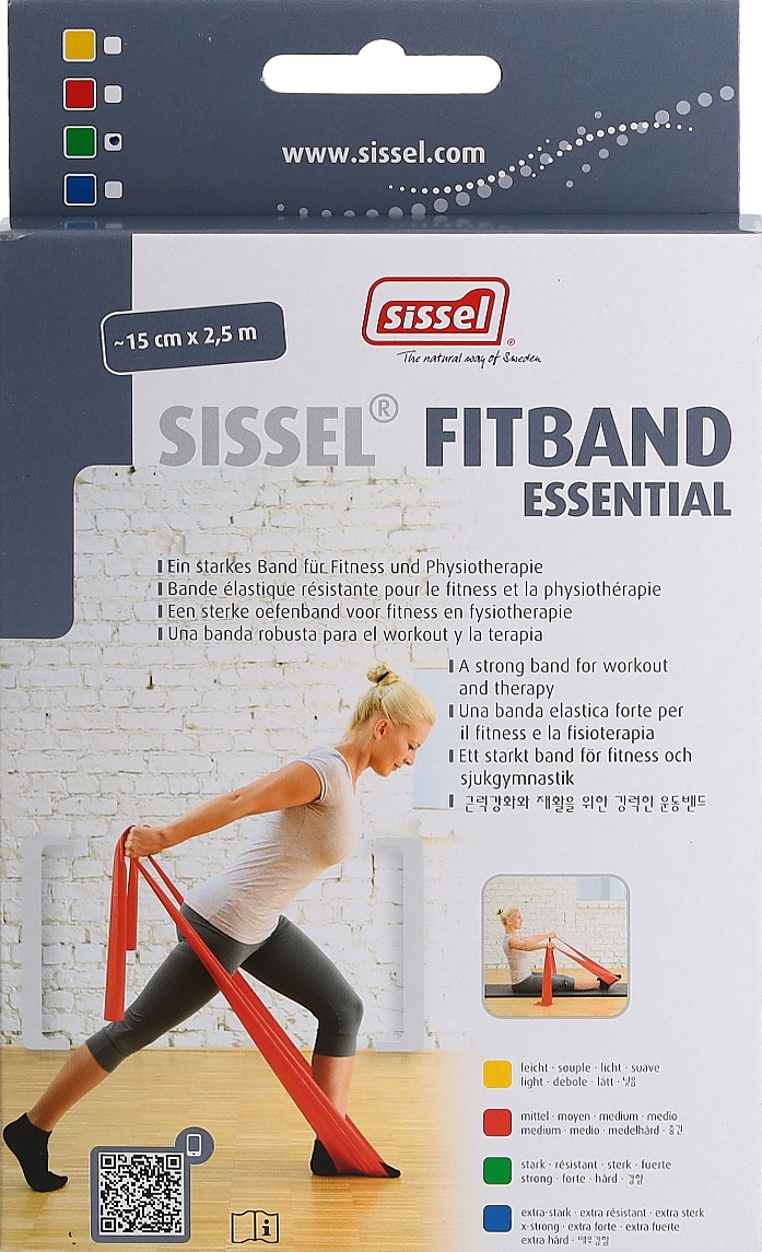 SISSEL Fitband Essential 15cmx2.5m grün stark