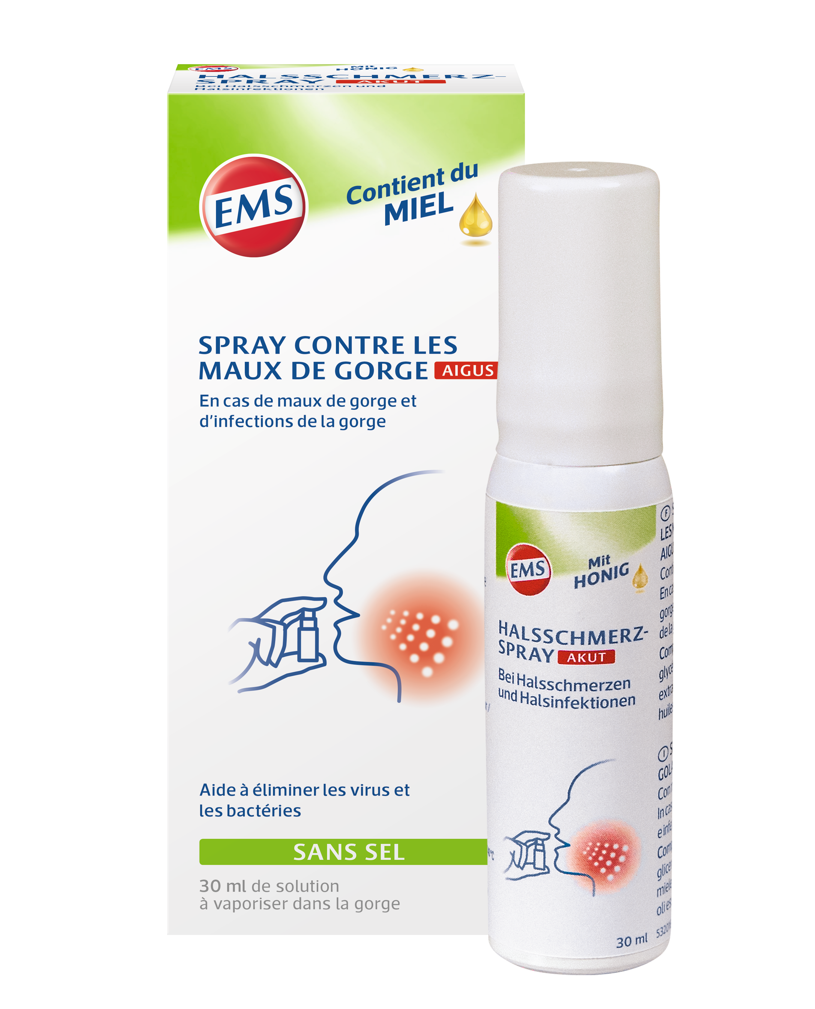 EMS Halsschmerzspray akut 30 ml