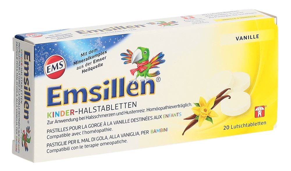EMSILLEN Kinder-Halstabletten mit Vanille 20 Stk