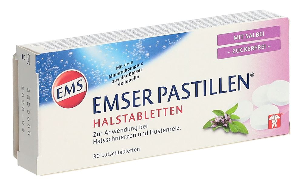 EMSER Pastillen zuckerfrei mit Salbei 30 Stk