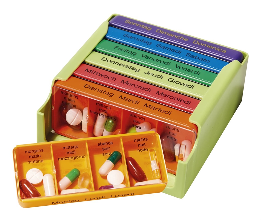MEDI-7 Medikamentendosierer 7 Tage D/F/I colore