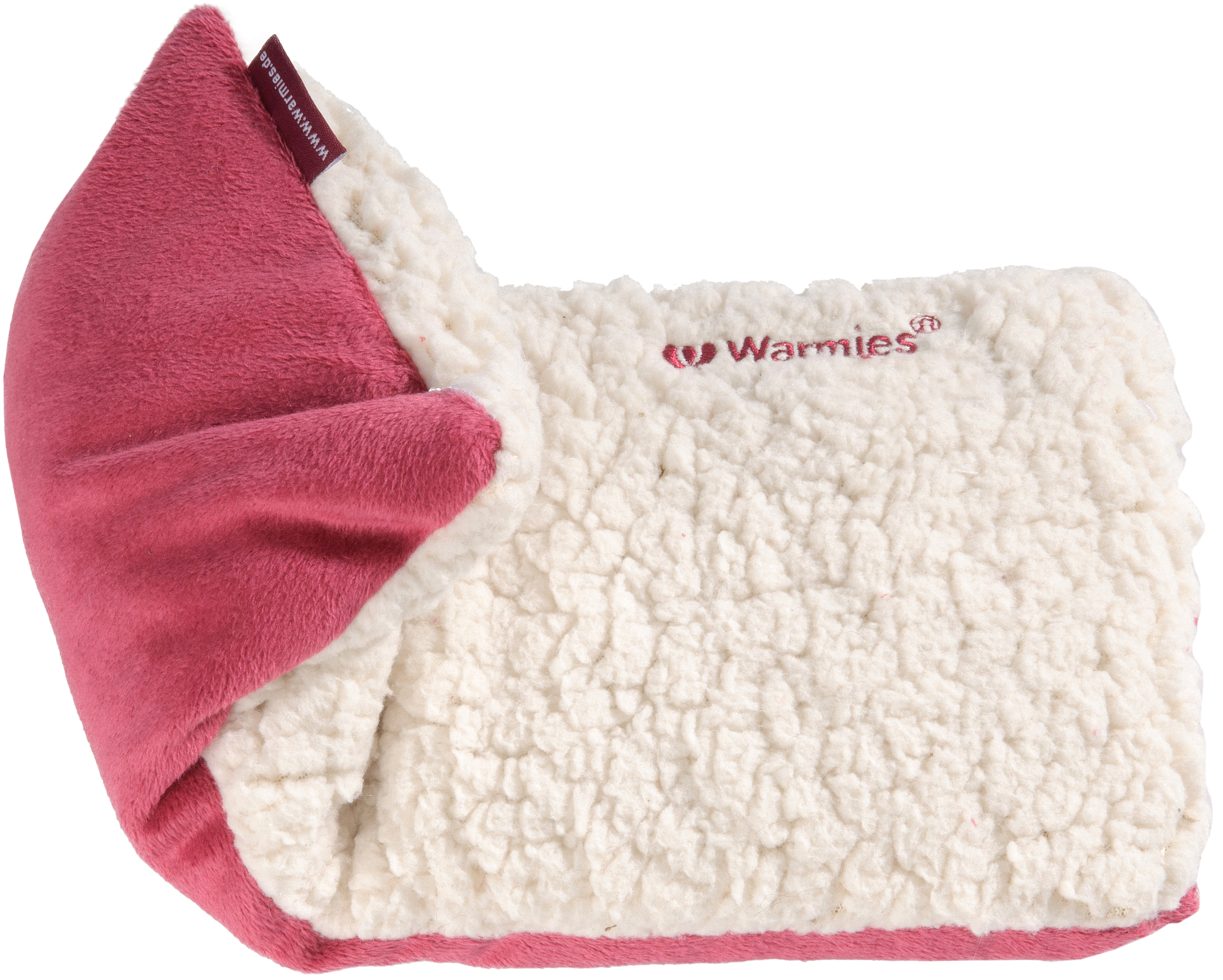 WARMIES Hot Pak Sherpa beige rot Kräuter-Füllung