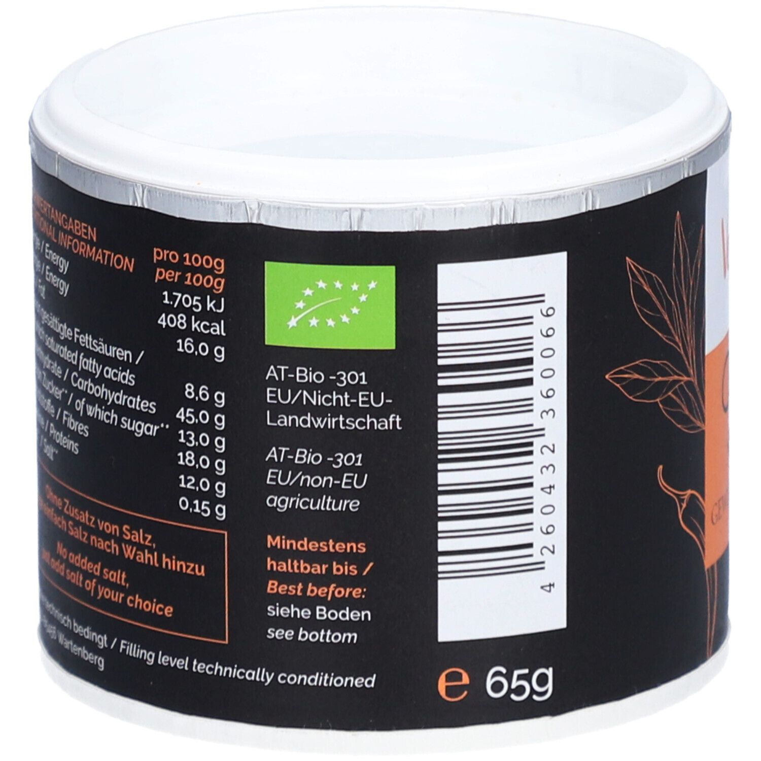 VEGGIEPUR Gewürzmischung Thai Bio Ds 65 g