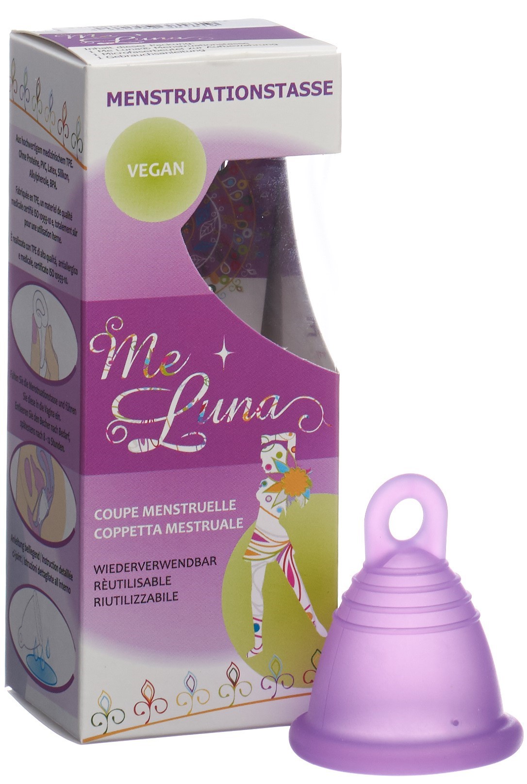 ME LUNA Menstruationstasse Classic Sho M Ring Vi
