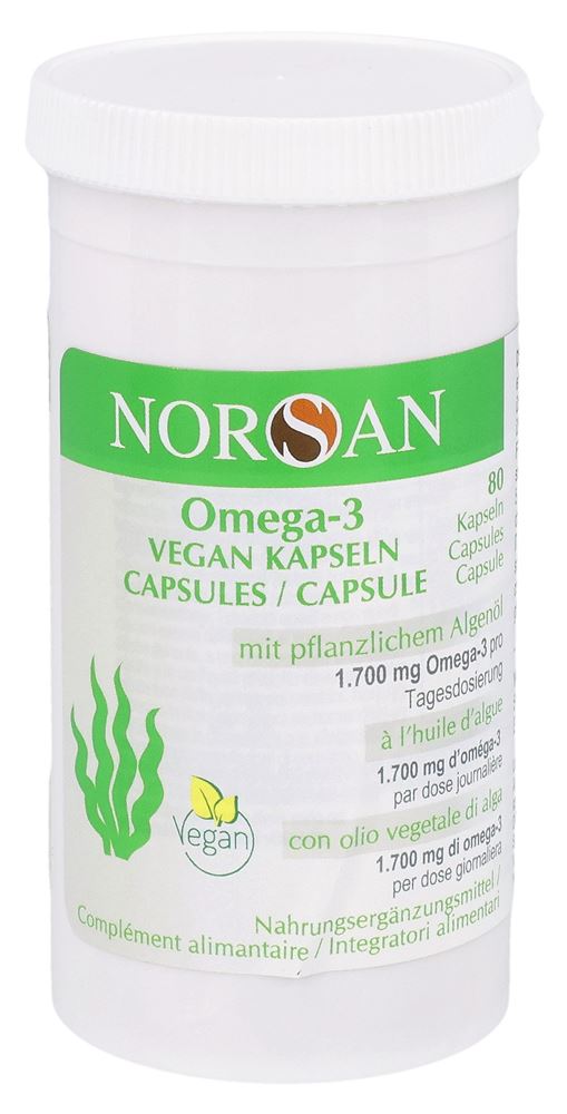 NORSAN Omega-3 Kaps vegan Ds 80 Stk
