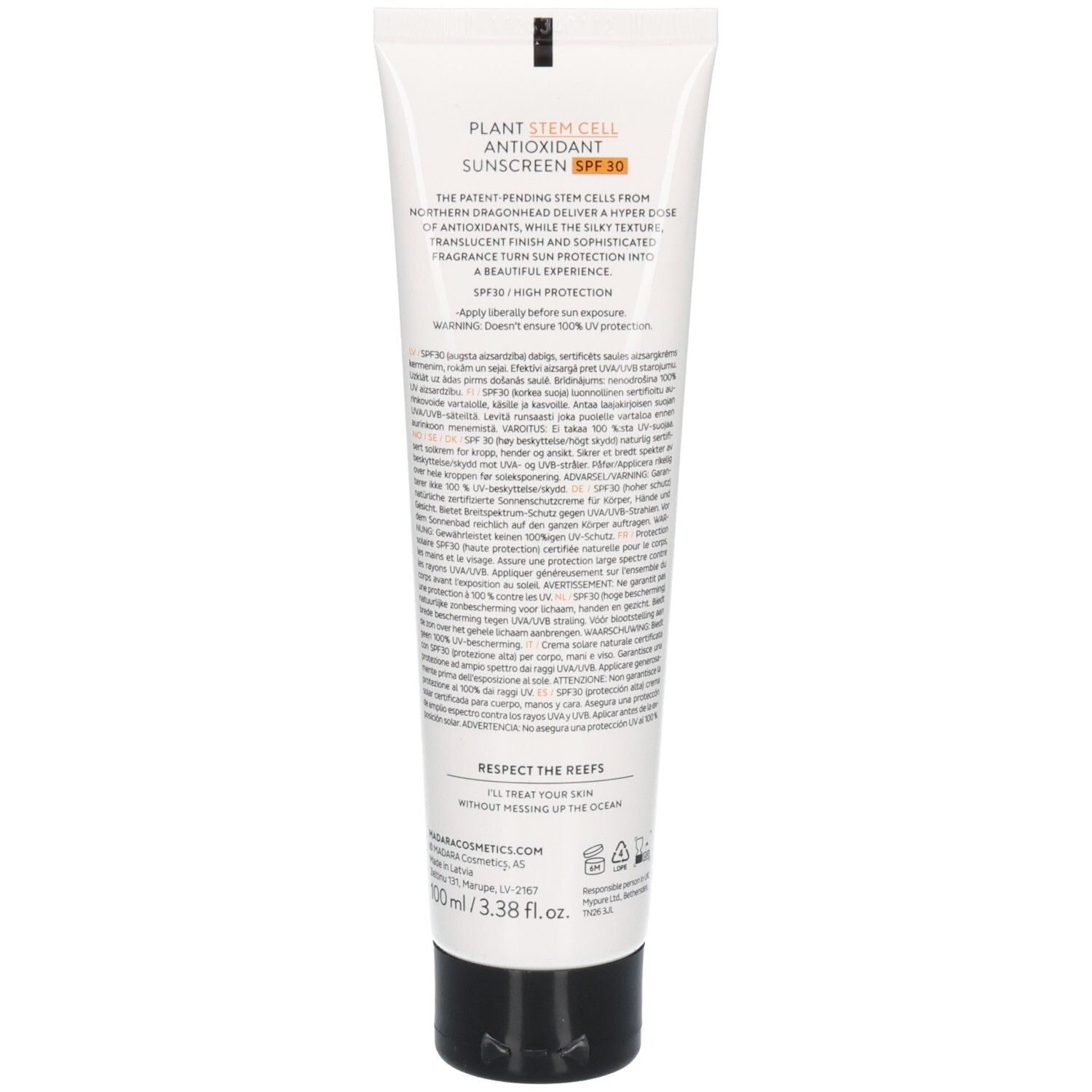 MADARA Sunscreen Anti Oxidant LSF30 100 ml