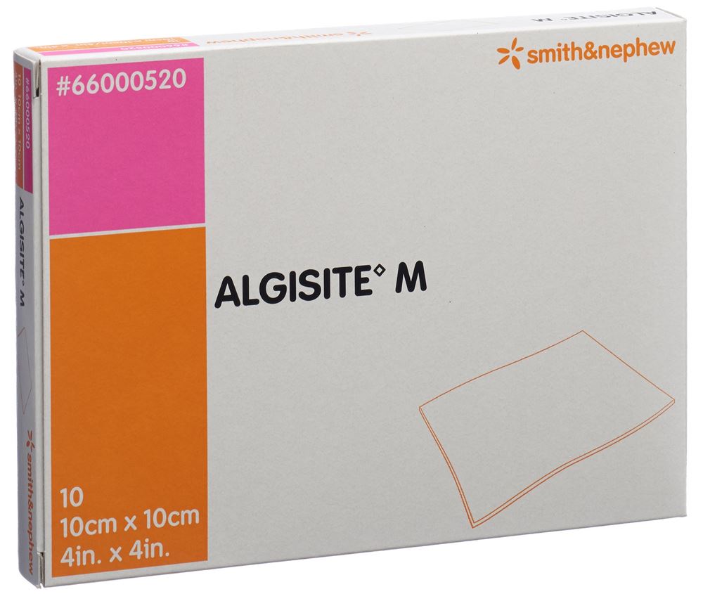 ALGISITE M Alginat Kompressen 10x10cm 10 Stk