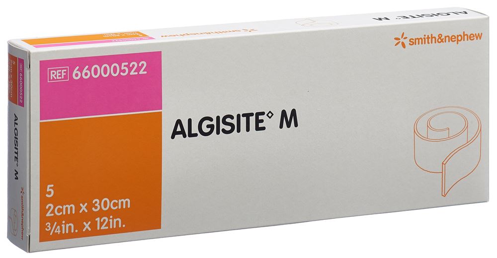 ALGISITE M Alginat Tamponade 2x30cm 5 Stk