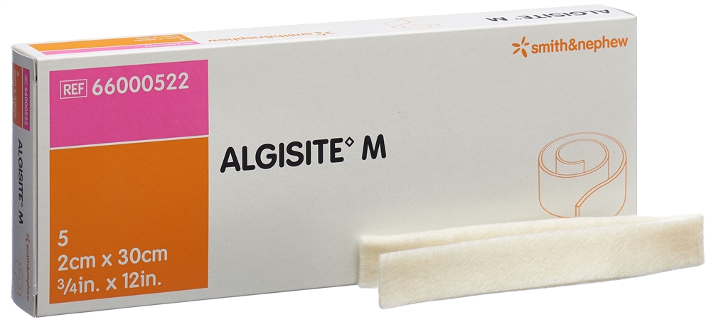 ALGISITE M Alginat Tamponade 2x30cm 5 Stk