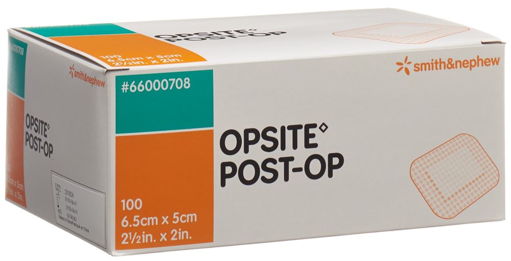 OPSITE POST OP Folienverb 6.5x5cm ster 100 Stk