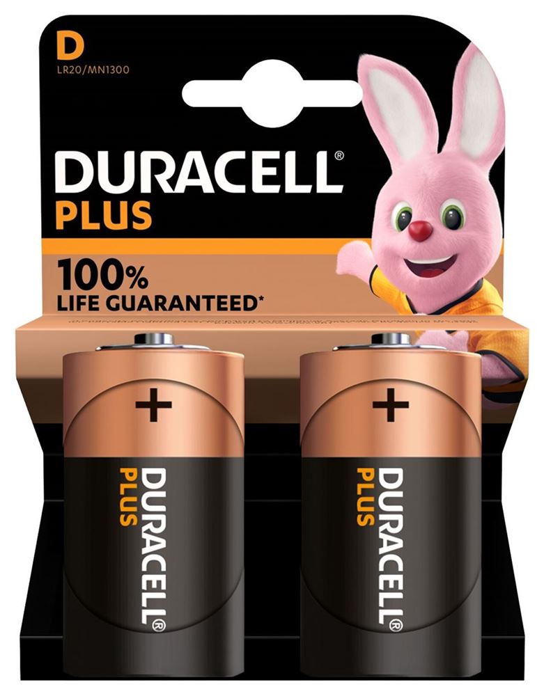 DURACELL Batt Plus D / LR20 2 Stk