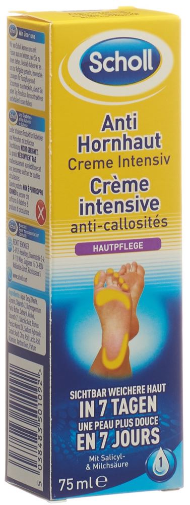 SCHOLL Anti-Hornhaut Creme Intensiv Tb 75 ml