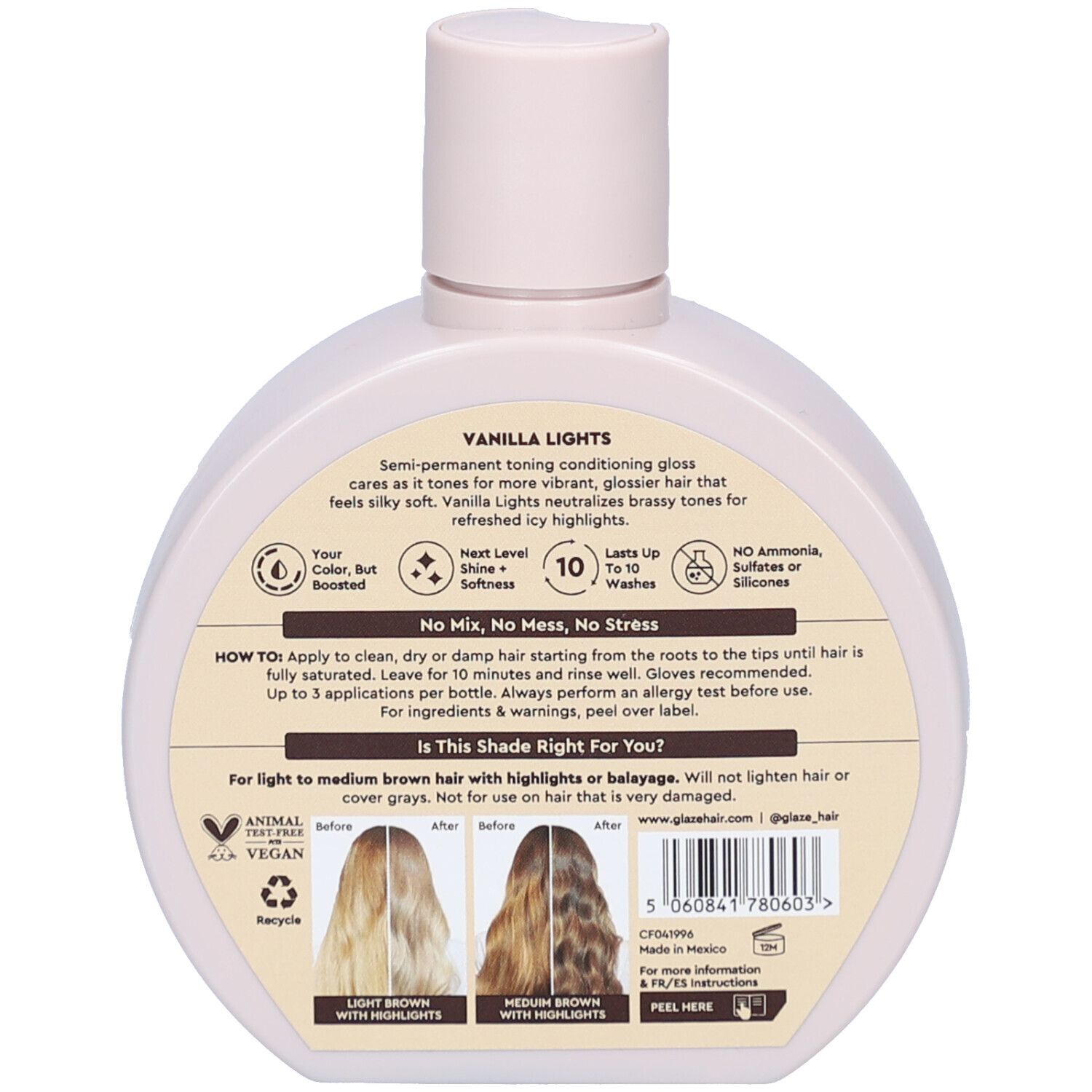 GLAZE Farbvertiefender Gloss Vanilla Lights 190 ml