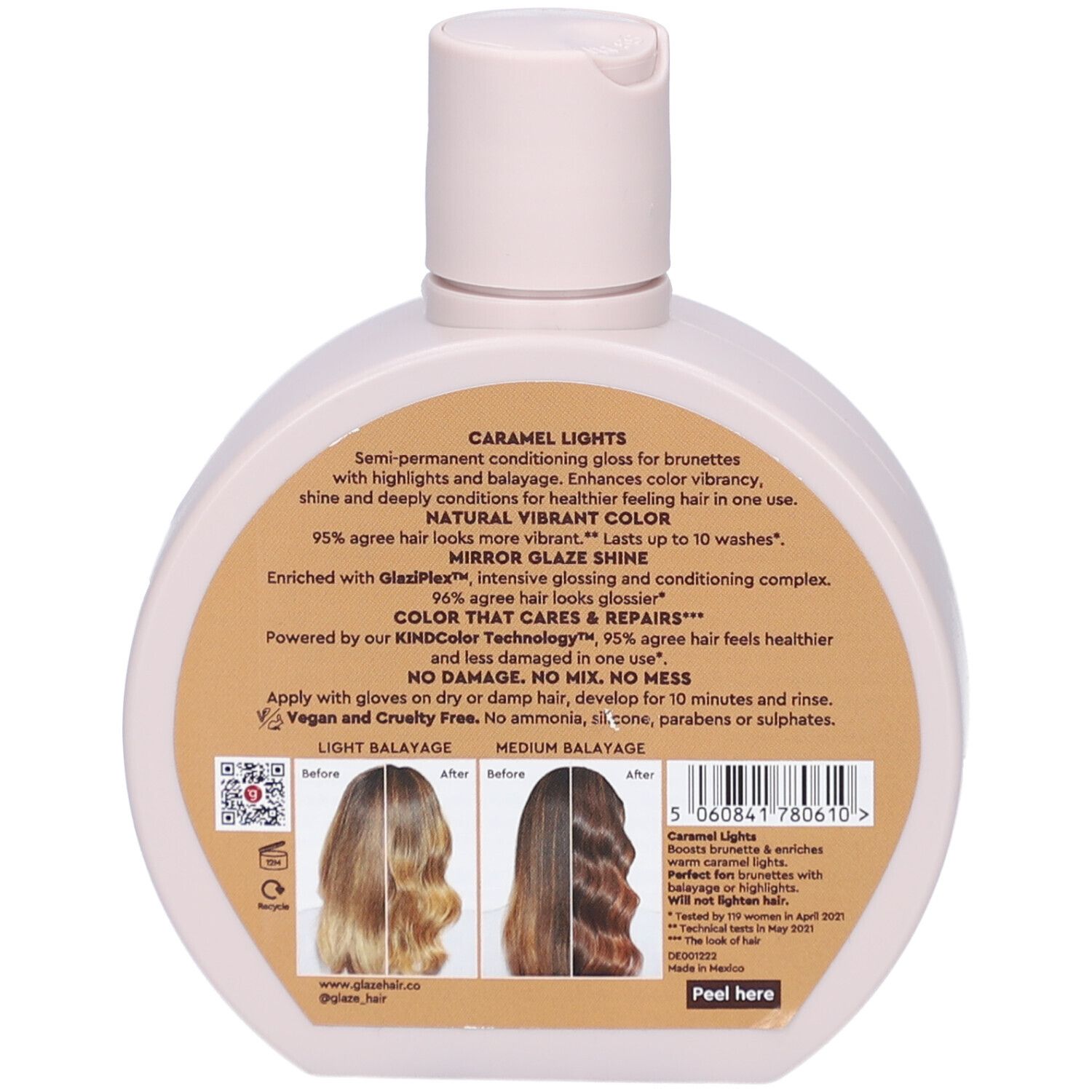 GLAZE Farbvertiefender Gloss Caramel Lights 190 ml