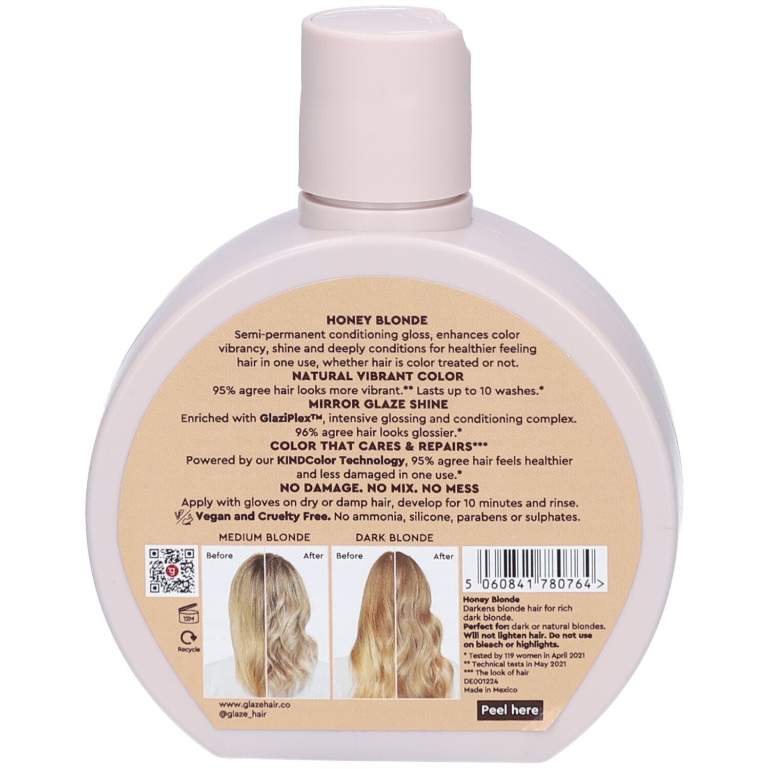 GLAZE Farbvertiefender Gloss dunkelblond n 190 ml