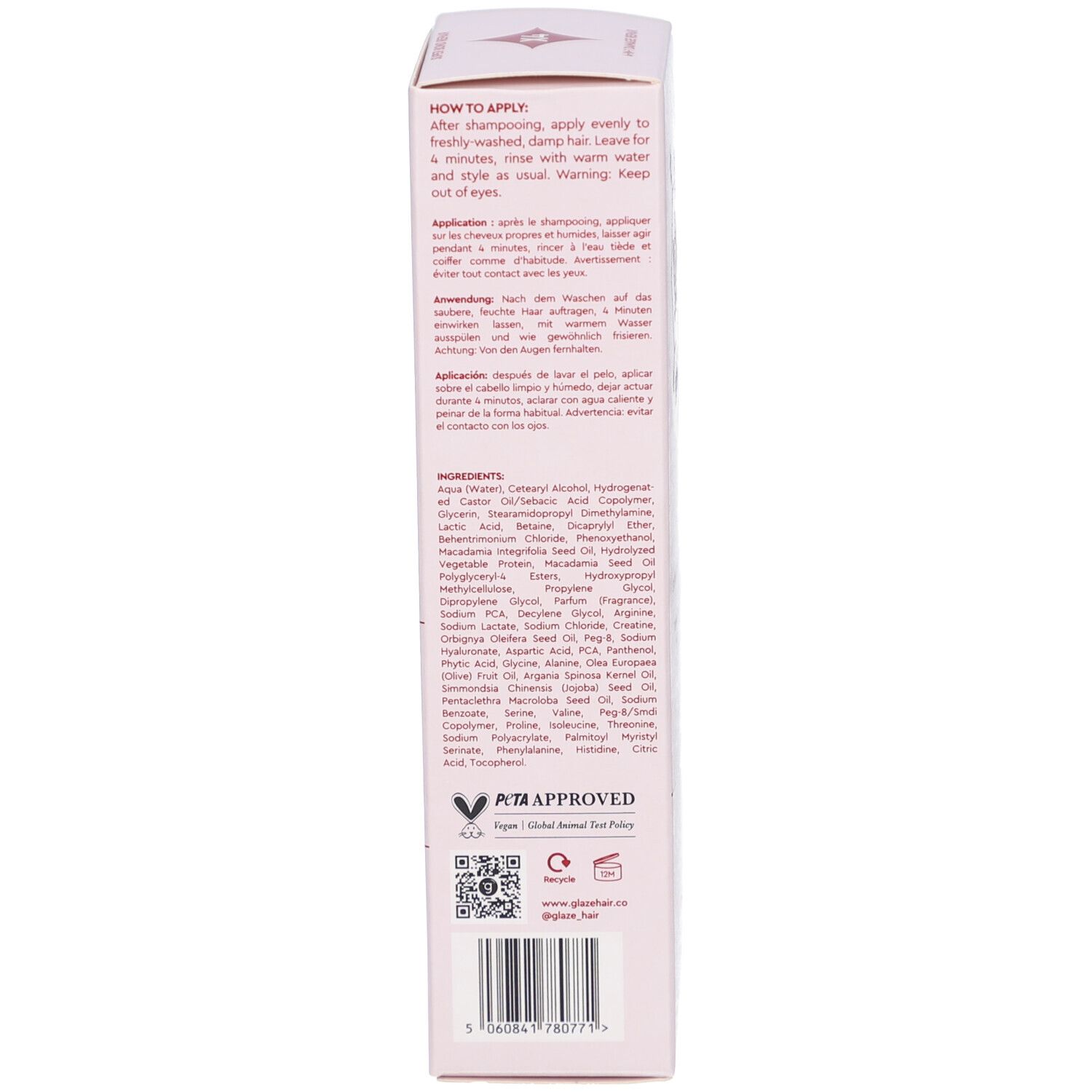 GLAZE GlaziPlex Maske Bond Repair Behand Tb 190 ml