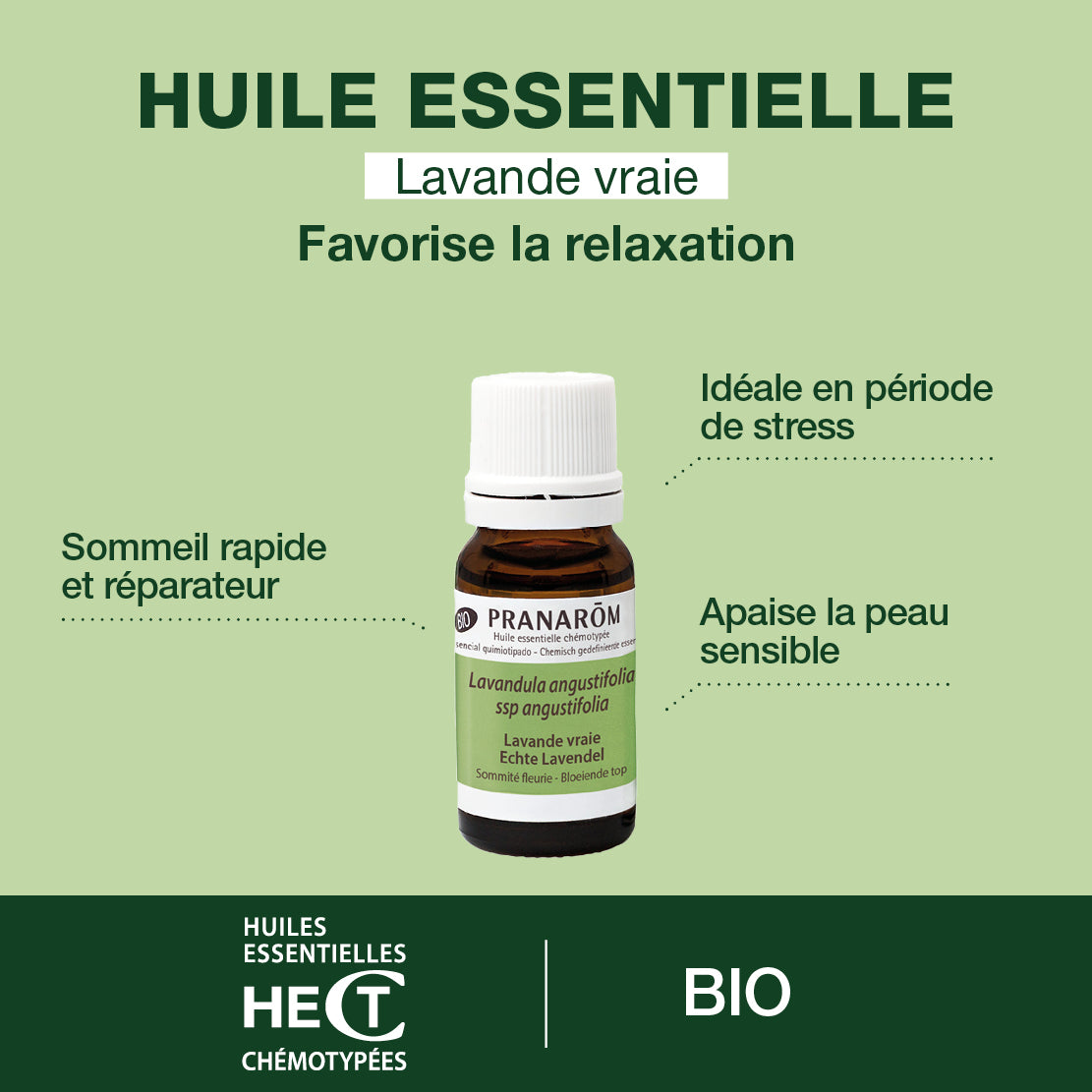 PRANAROM lavande vraie huil ess bio 10 ml
