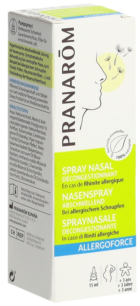 PRANAROM Allergoforce Nasenspray abschw Bio 15 ml