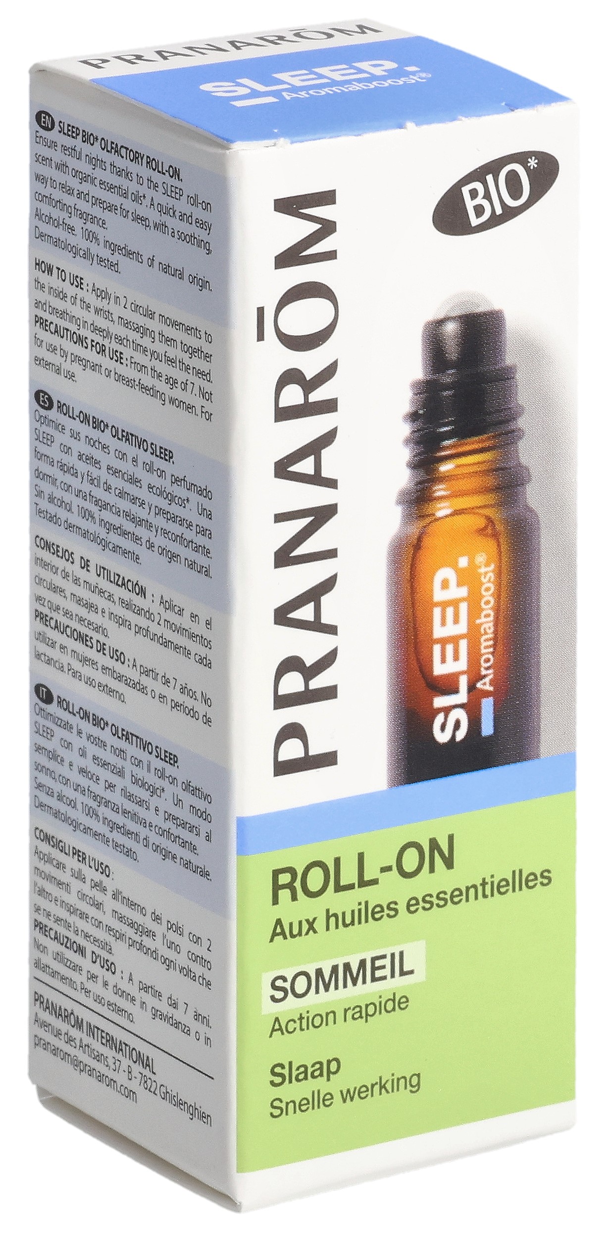 PRANAROM Aromaboost Roll-on Sleep Bio 5 ml