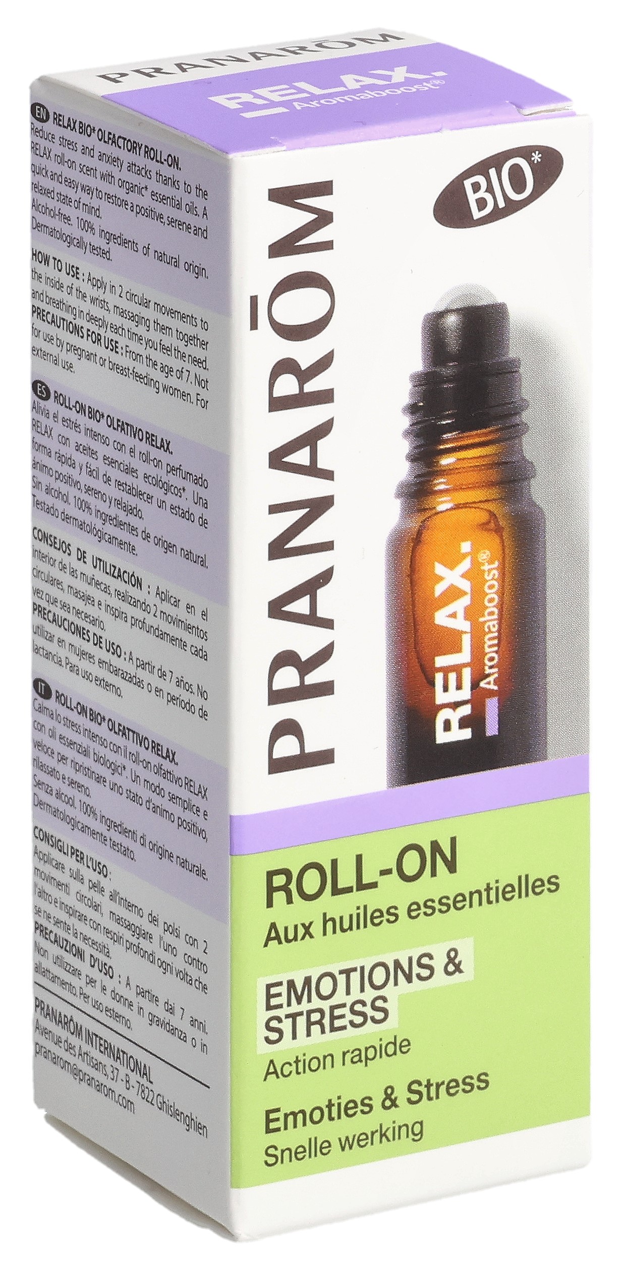 PRANAROM Aromaboost Roll-on Relax Bio (#) 5 ml