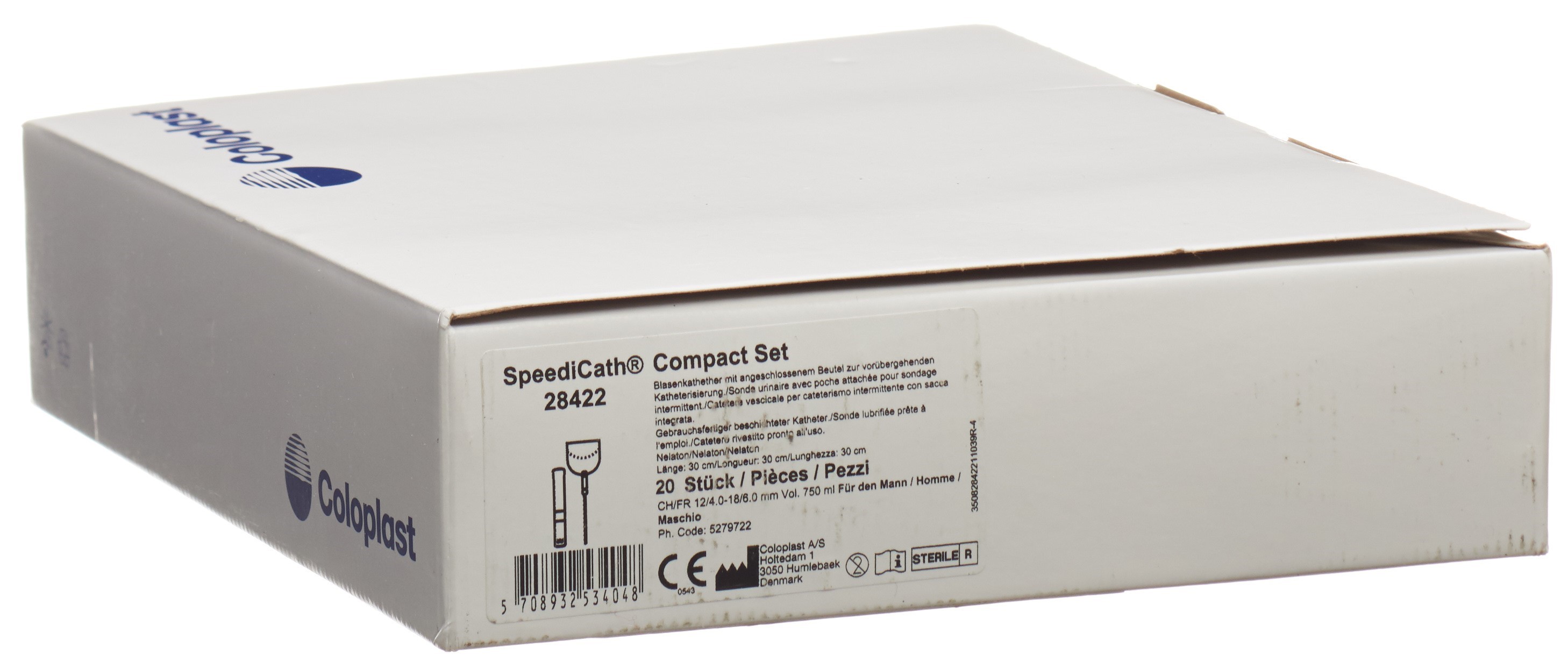 SPEEDICATH Comp 1x Katheter Set CH12 Mann 20 Stk
