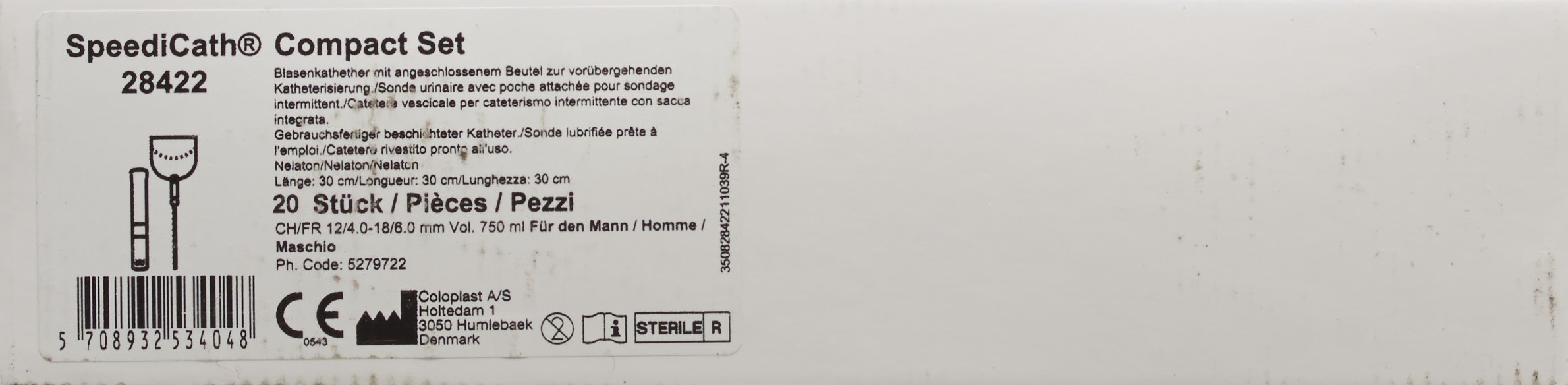 SPEEDICATH Comp 1x Katheter Set CH12 Mann 20 Stk