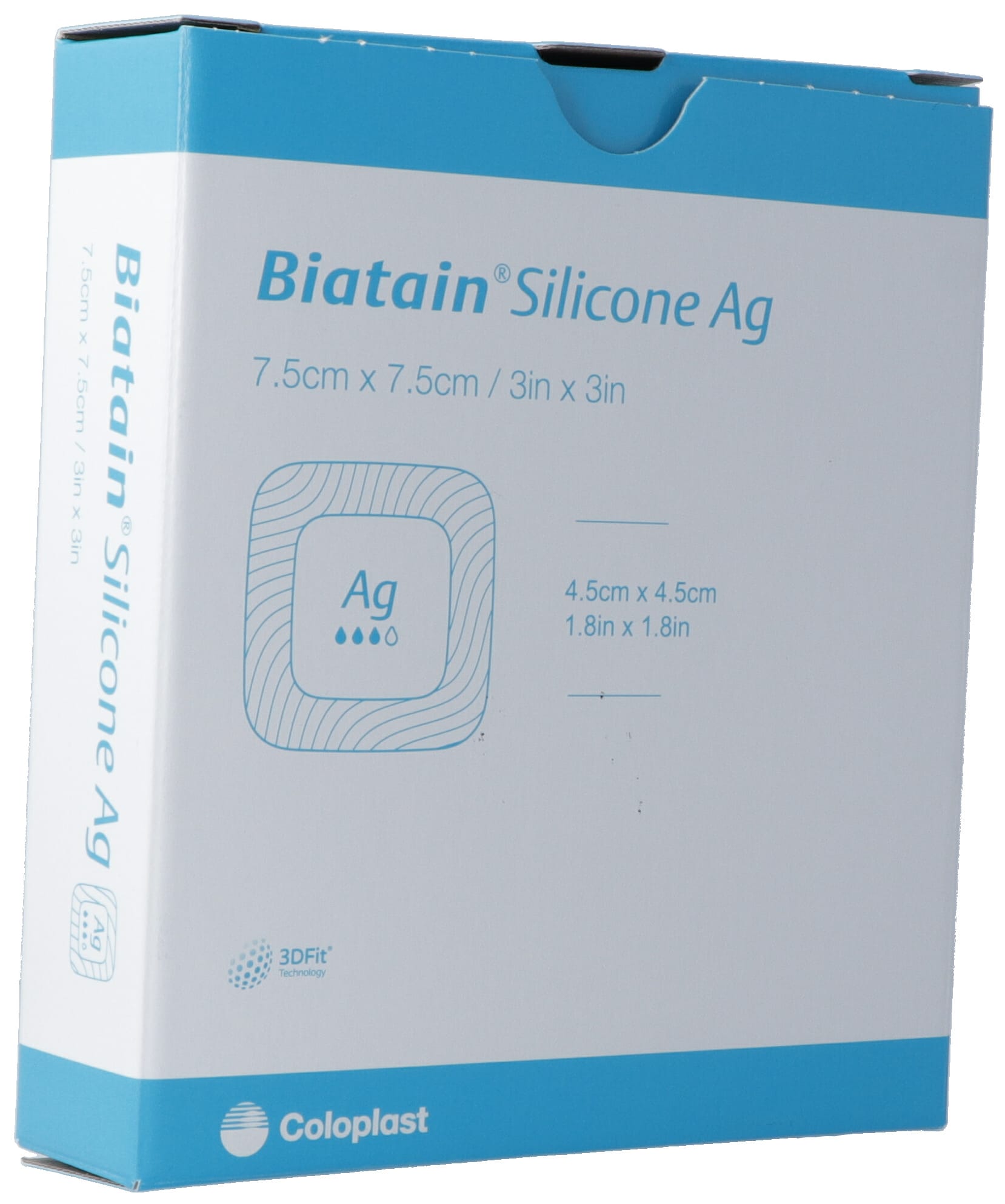 BIATAIN Silic Ag Schaumv 7.5x7.5cm selbsth 5 Stk