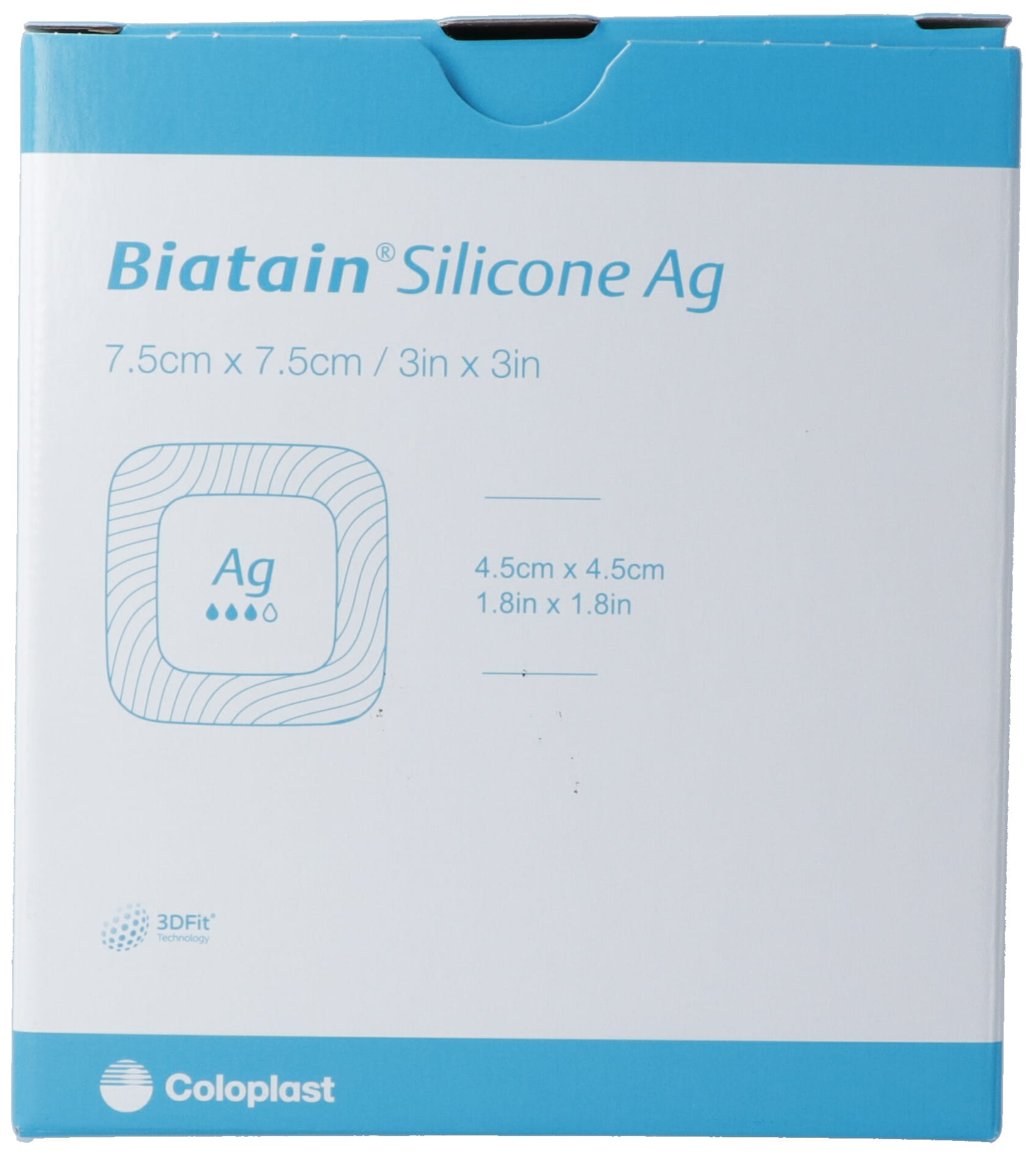 BIATAIN Silic Ag Schaumv 7.5x7.5cm selbsth 5 Stk