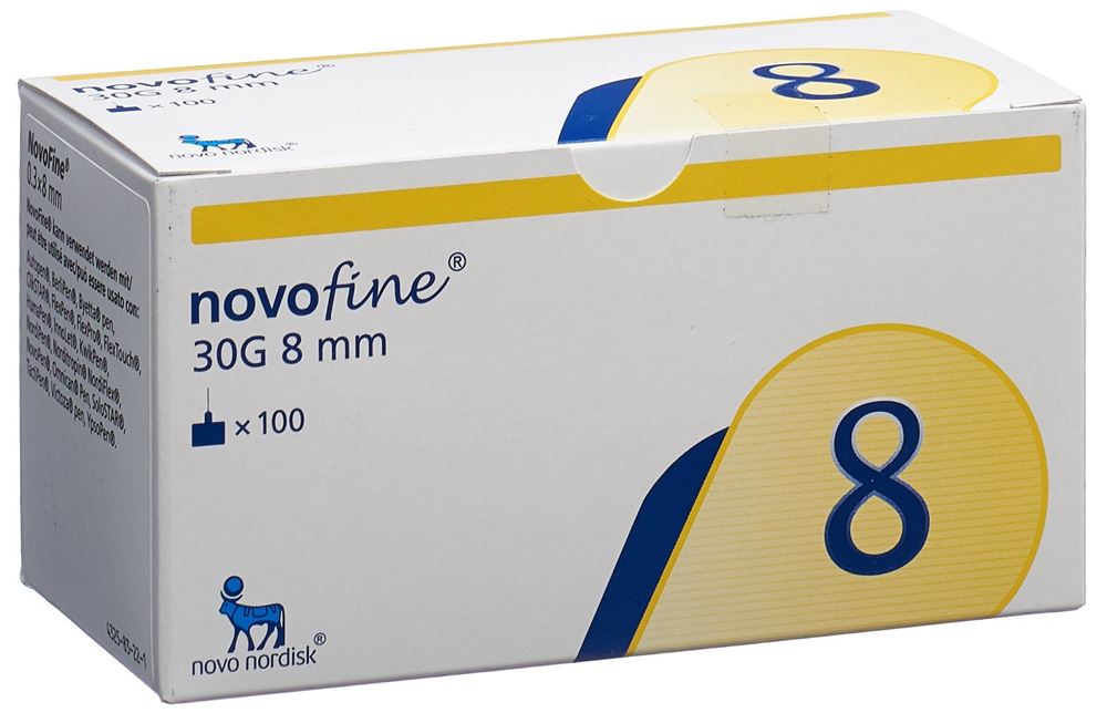 NOVOFINE Injektionsnadeln 30G 8mm 100 Stk