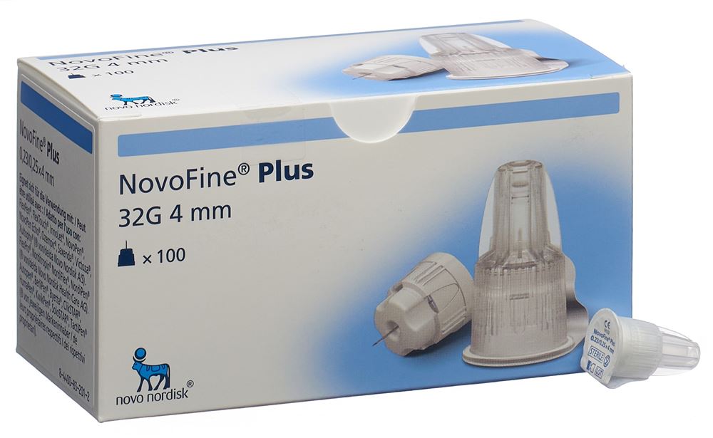 NOVOFINE Plus Injektionsnadeln 4mm 32G 100 Stk