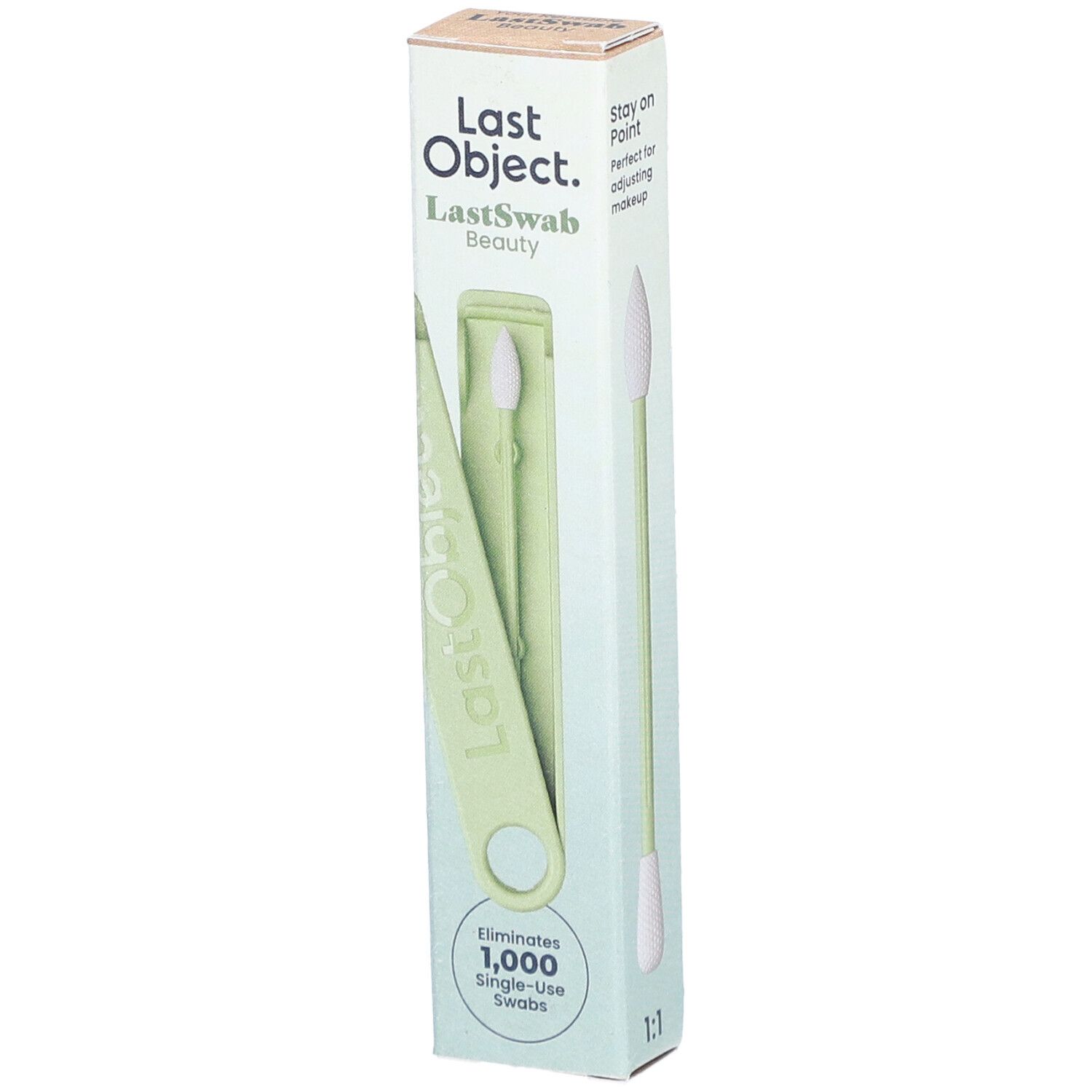 LASTSWAB Beauty wiederverw Wattestäbchen grün