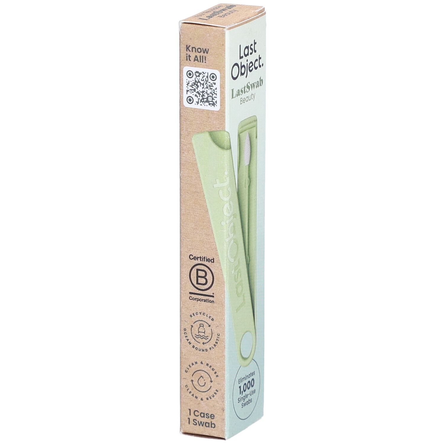LASTSWAB Beauty wiederverw Wattestäbchen grün