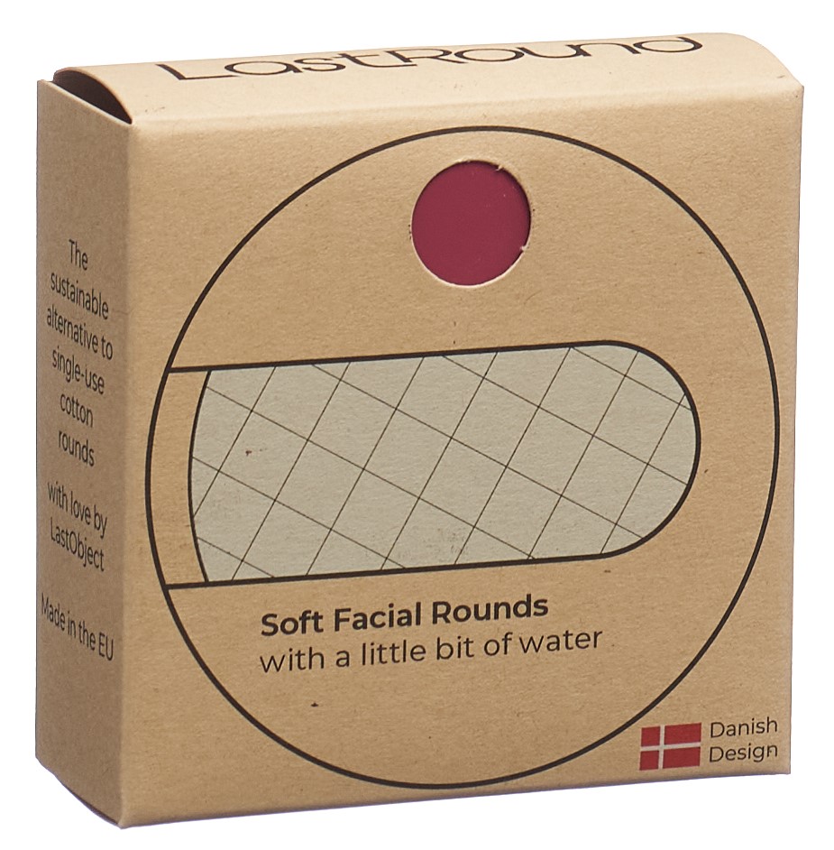 LASTROUND Wiederverwendbare Wattepads rot