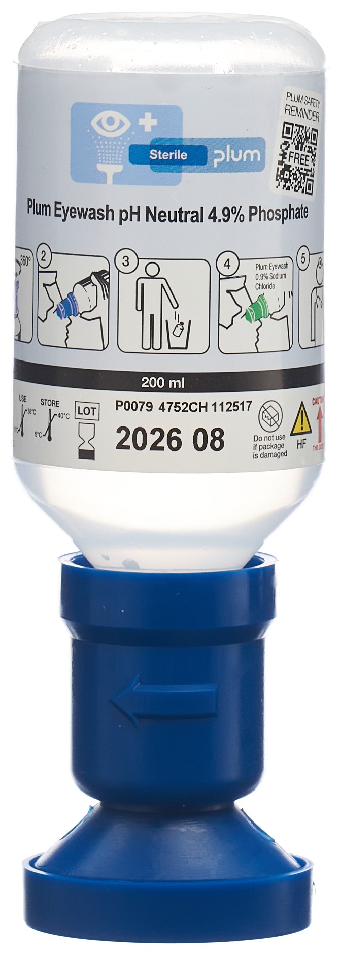 PLUM Augenspülflasche ph-neutral 4.9 % Fl 200 ml