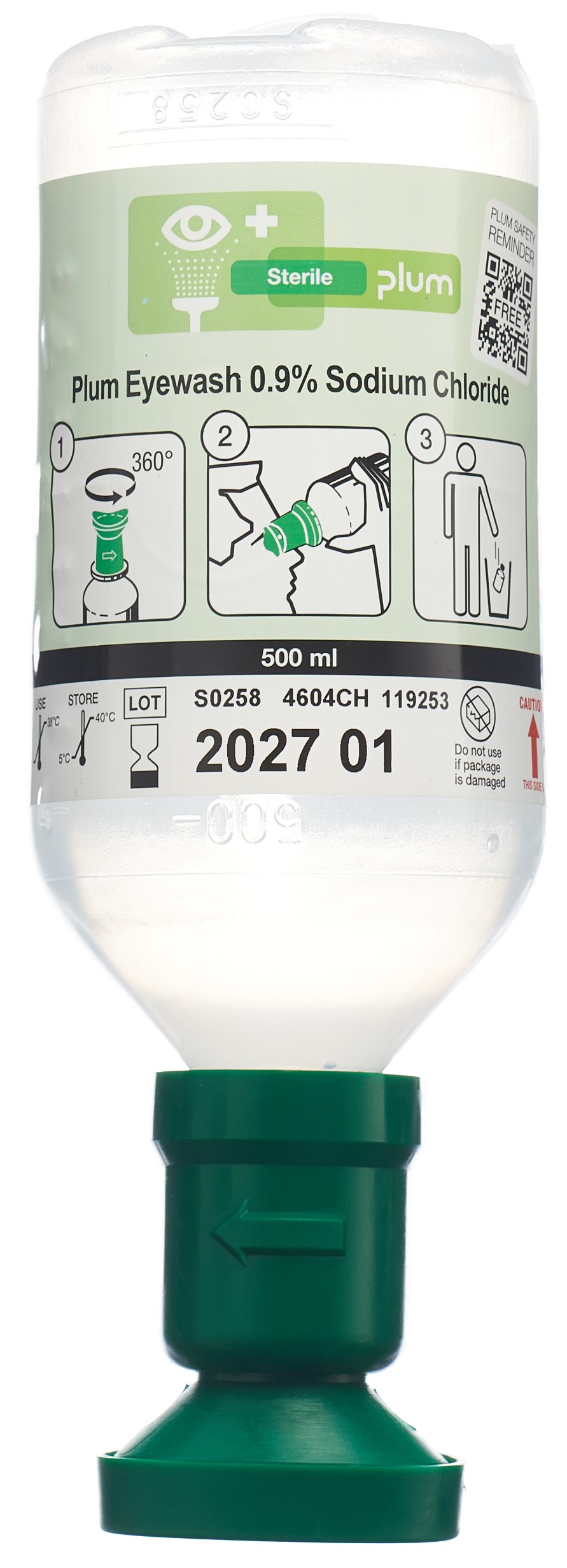 PLUM Augenspülung NaCl 0.9 % 500 ml