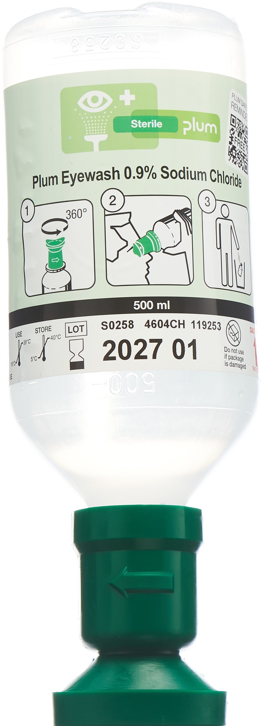 PLUM Augenspülung NaCl 0.9 % 500 ml