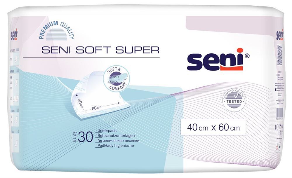 SENI Soft Super Bettschutz 40x60cm 30 Stk