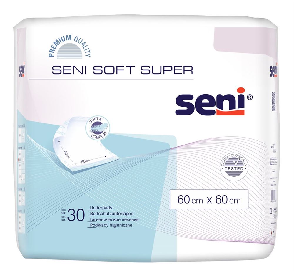 SENI Soft Super Bettschutz 60x60cm 30 Stk